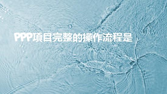PPP項目完整的操作流程是什么？、、、、、（ppp項目步驟）